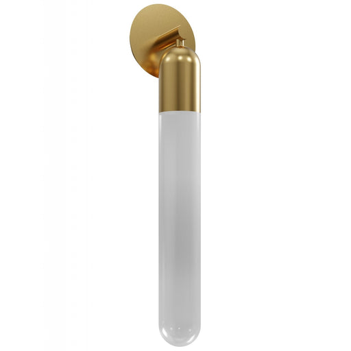 Wall Sconce Avenue Lighting HF7401-AB Tribeca 25"H Wall Sconce in Aged Brass/White Glass Avenue Lighting