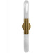 Wall Sconce Avenue Lighting HF7402-AB Tribeca 33"H Wall Sconce in Aged Brass/White Glass Avenue Lighting