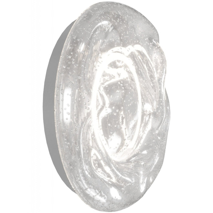 Outdoor Wall Light Avenue Lighting AV8010-CLR Avenue Outdoor 10"H 3000K LED Wall Sconce with Wavy Clear Glass Avenue Lighting