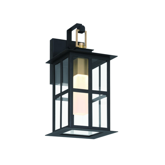 Eurofase 47200-012 Greyson 16" Brass-Black Mix LED Outdoor Wall Light
