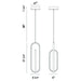 Eurofase 37038-014 Demark 22" Matte Black LED Pendant Light