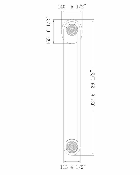 Eurofase 49262-018 Swing 36" Matte Black LED Outdoor Wall Light