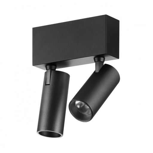Track Lighting Avenue Lighting ML4002-BK Magnetix Cylinder Double Head Spot Lights 5W in Black Avenue Lighting