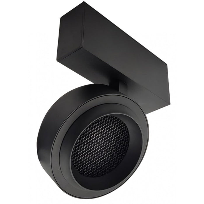 Track Lighting Avenue Lighting ML4110-BK Magnetix Round Spot Light/Honeycomb Diffuser 20W in Black Avenue Lighting