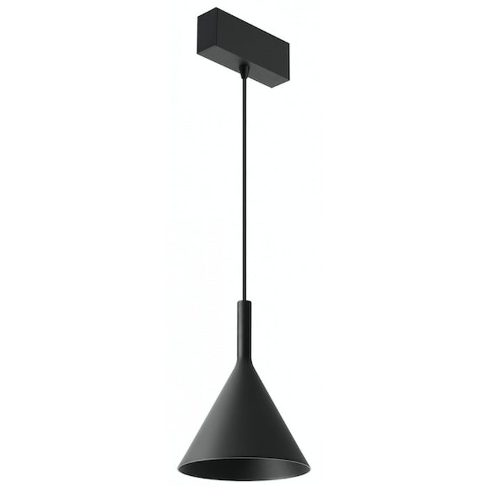 Track Lighting Avenue Lighting ML5559-BK Magnetix Cone-Shaped Mini LED Pendant 10W in Black Avenue Lighting