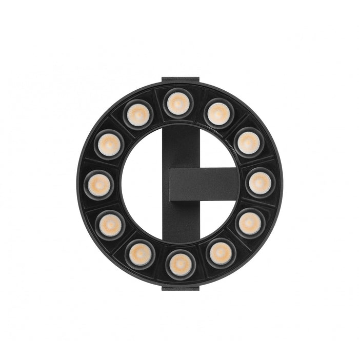Track Lighting Avenue Lighting ML1212-BK Magnetix Halo Round Dot Light 12W in Black Avenue Lighting