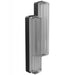 Wall Sconce Avenue Lighting HF7882-BK Fremont 2-Light LED Bar in Black/Ribbed Glass Avenue Lighting