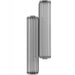 Wall Sconce Avenue Lighting HF7882-BK Fremont 2-Light LED Bar in Black/Ribbed Glass Avenue Lighting
