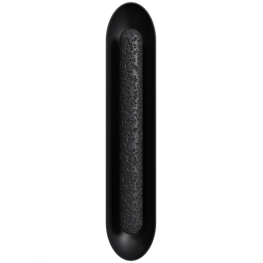 Outdoor Wall Light Avenue Lighting AV5536-BLK Avenue Outdoor 36"H Oval Capsule LED Wall Sconce in Black Natural Stone Avenue Lighting