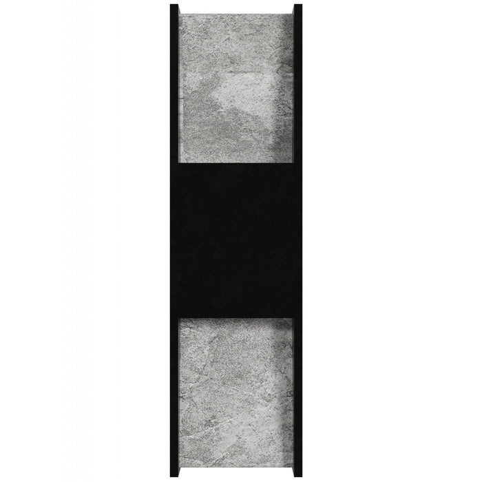 Outdoor Wall Light Avenue Lighting AV5618-BLK Avenue Outdoor 18"H Rectangular Panel LED Wall Sconce in Black Natural Stone Avenue Lighting