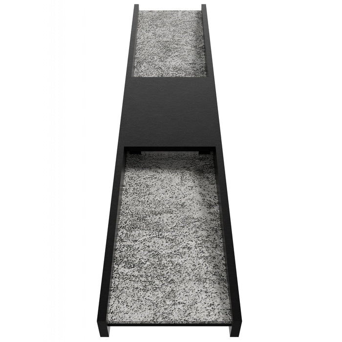 Outdoor Wall Light Avenue Lighting AV5624-BLK Avenue Outdoor 24"H Rectangular Panel LED Wall Sconce in Black Natural Stone Avenue Lighting