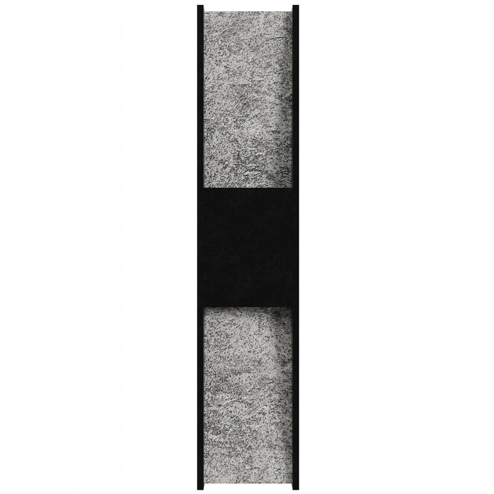 Outdoor Wall Light Avenue Lighting AV5624-BLK Avenue Outdoor 24"H Rectangular Panel LED Wall Sconce in Black Natural Stone Avenue Lighting