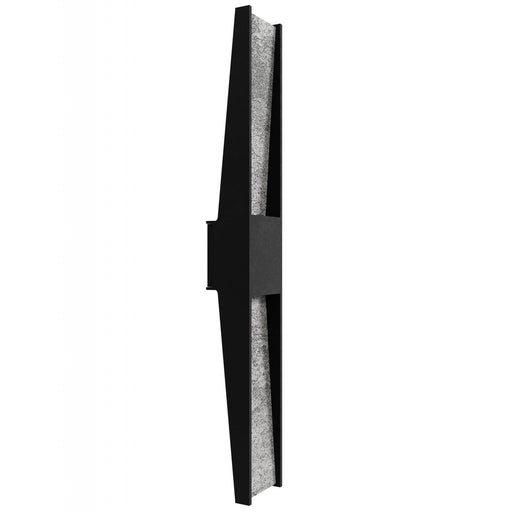 Outdoor Wall Light Avenue Lighting AV5636-BLK Avenue Outdoor 36"H Rectangular Panel LED Wall Sconce in Black Natural Stone Avenue Lighting