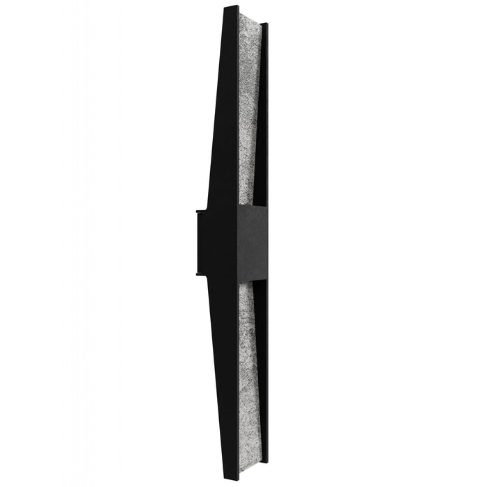Outdoor Wall Light Avenue Lighting AV5636-BLK Avenue Outdoor 36"H Rectangular Panel LED Wall Sconce in Black Natural Stone Avenue Lighting