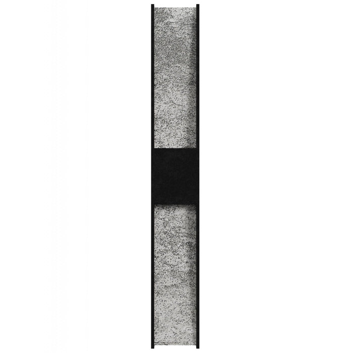 Outdoor Wall Light Avenue Lighting AV5636-BLK Avenue Outdoor 36"H Rectangular Panel LED Wall Sconce in Black Natural Stone Avenue Lighting