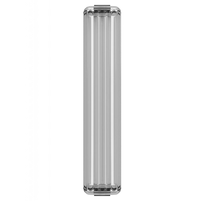 Lighting Fixture Avenue Lighting G400 Fremont Light Bar in Black/Ribbed Glass in Frosted Clear Avenue Lighting