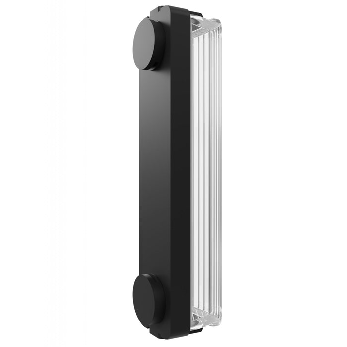 Lighting Fixture Avenue Lighting G400 Fremont Light Bar in Black/Ribbed Glass in Frosted Clear Avenue Lighting
