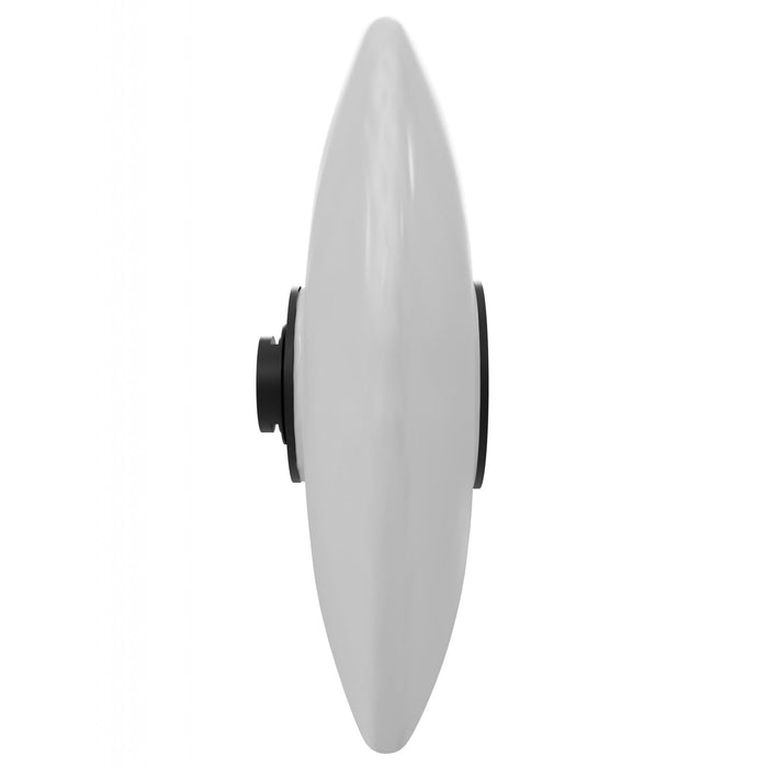 Lighting Fixture Avenue Lighting G201 Fremont Disc Shape 1-Light in Black/White Glass Avenue Lighting