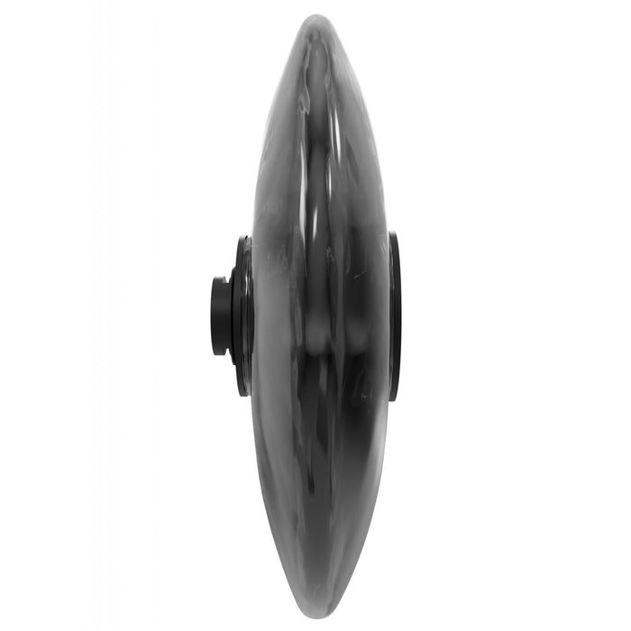 Lighting Fixture Avenue Lighting G202 Fremont Disc Shape 1-Light in Black/Smoked Glass Avenue Lighting