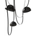 Pendant Light Avenue Lighting HF7203-G102-BLK Fremont Belt 3-Light 275"L Pendant in Black/Smoked Glass Bowl Avenue Lighting