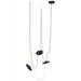 Pendant Light Avenue Lighting HF7203-G202-IVY Fremont Belt 3-Light 275"L Pendant in Ivory/Smoked Glass Disc Avenue Lighting