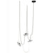 Pendant Light Avenue Lighting HF7203-G201-IVY Fremont Belt 3-Light 275"L Pendant in Ivory/White Glass Disc Avenue Lighting