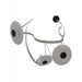 Pendant Light Avenue Lighting HF7203-G201-IVY Fremont Belt 3-Light 275"L Pendant in Ivory/White Glass Disc Avenue Lighting