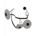 Pendant Light Avenue Lighting HF7203-G201-BLK Fremont Belt 3-Light 275"L Pendant in Black/White Glass Disc Avenue Lighting