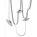 Pendant Light Avenue Lighting HF7203-G201-BLK Fremont Belt 3-Light 275"L Pendant in Black/White Glass Disc Avenue Lighting