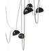 Pendant Light Avenue Lighting HF7207-G102-IVY Fremont Belt 7-Light 826"L Pendant in Ivory/Smoked Glass Bowls Avenue Lighting