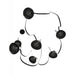 Pendant Light Avenue Lighting HF7207-G102-BLK Fremont Belt 7-Light 826"L Pendant in Black/Smoked Glass Bowls Avenue Lighting