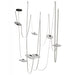 Pendant Light Avenue Lighting HF7207-G201-IVY Fremont Belt 7-Light 826"L Pendant in Ivory/White Glass Disc Avenue Lighting