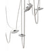 Pendant Light Avenue Lighting HF7207-G201-IVY Fremont Belt 7-Light 826"L Pendant in Ivory/White Glass Disc Avenue Lighting