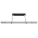 Pendant Light Avenue Lighting HF7800-IVY Fremont 64"W Tubular LED Pendant in Ivory/Clear Glass in Black Avenue Lighting