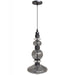 Pendant Light Avenue Lighting HF7901-BK Avra 20" Bottom Stacked LED Pendant in Black/Smoked Glass Avenue Lighting