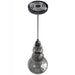 Pendant Light Avenue Lighting HF7901-BK Avra 20" Bottom Stacked LED Pendant in Black/Smoked Glass Avenue Lighting