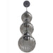 Pendant Light Avenue Lighting HF7903-BK Avra 27"H Stacked LED Pendant in Black/Smoked Glass Avenue Lighting