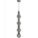 Pendant Light Avenue Lighting HF7904-BK Avra 36"H Stacked LED Pendant in Black/Smoked Glass Avenue Lighting