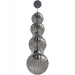 Pendant Light Avenue Lighting HF7904-BK Avra 36"H Stacked LED Pendant in Black/Smoked Glass Avenue Lighting