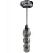 Pendant Light Avenue Lighting HF7904-BK Avra 36"H Stacked LED Pendant in Black/Smoked Glass Avenue Lighting