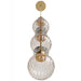 Pendant Light Avenue Lighting HF7903-AB Avra 26"H Stacked LED Pendant in Aged Brass/Clear Glass Avenue Lighting