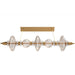 Pendant Light Avenue Lighting HF7977-AB Avra 5-Light 45"W Linear LED Pendant in Aged Brass/Clear Glass Avenue Lighting