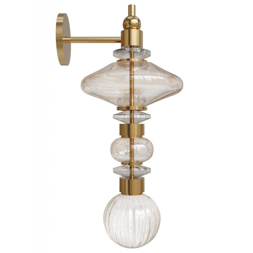Wall Sconce Avenue Lighting HF8900-AB Avra 22"H Wall Sconce in Aged Brass/Clear Glass Avenue Lighting
