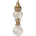 Wall Sconce Avenue Lighting HF8902-AB Avra 18"H LED Wall Sconce in Aged Brass/Clear Glass Avenue Lighting