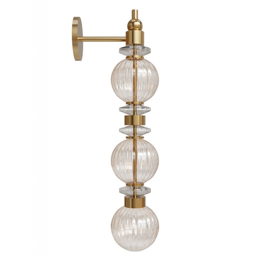 Wall Sconce Avenue Lighting HF8903-AB Avra 27"H LED Wall Sconce in Aged Brass/Opalescent Glass Avenue Lighting
