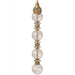 Wall Sconce Avenue Lighting HF8904-AB Avra 36"H LED Wall Sconce in Aged Brass/Clear Glass Avenue Lighting