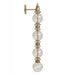 Wall Sconce Avenue Lighting HF8904-AB Avra 36"H LED Wall Sconce in Aged Brass/Clear Glass Avenue Lighting