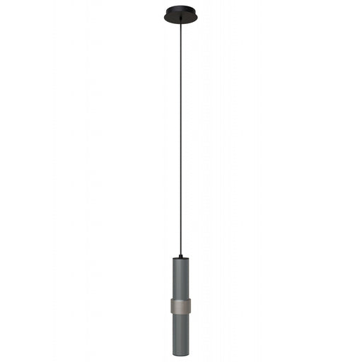 Pendant Light Avenue Lighting HF1080-LDG Cicada 15"H LED Pendant in Knurled Light Grey and Dark Grey in Dark Grey With Knurled Light Grey Avenue Lighting