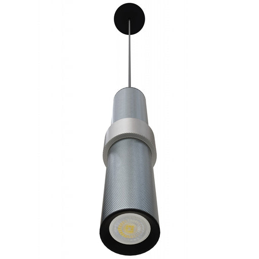 Pendant Light Avenue Lighting HF1080-LDG Cicada 15"H LED Pendant in Knurled Light Grey and Dark Grey in Dark Grey With Knurled Light Grey Avenue Lighting