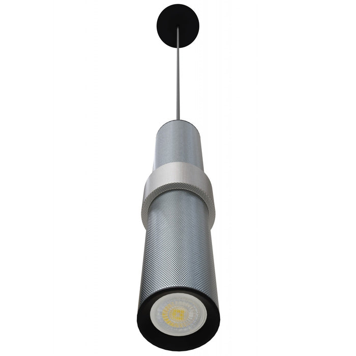 Pendant Light Avenue Lighting HF1080-LDG Cicada 15"H LED Pendant in Knurled Light Grey and Dark Grey in Dark Grey With Knurled Light Grey Avenue Lighting